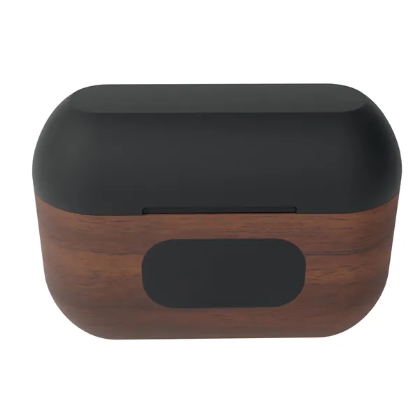 SCX Design™ Walnut Wood Wireless Earbuds and Charging Case... from ASI 40480 Koozie Group