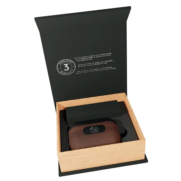 SCX Design™ Walnut Wood Wireless Earbuds and Charging Case... from ASI 40480 Koozie Group