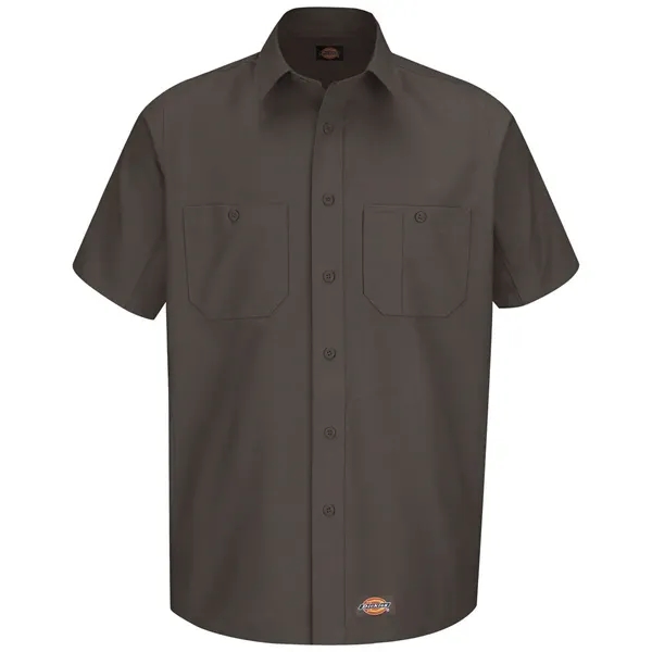 Short sleeve work shirt with double-needle stitching throughout, wrinkle resistance, soil... from ASI 84358 S&S Activewear