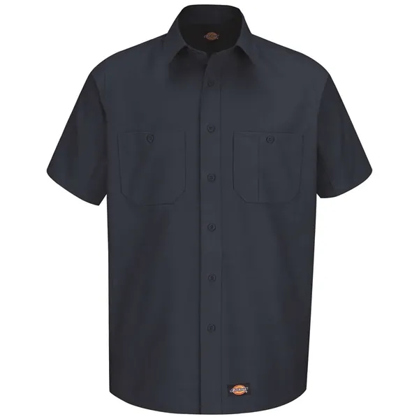 Short sleeve work shirt with double-needle stitching throughout, wrinkle resistance, soil... from ASI 84358 S&S Activewear