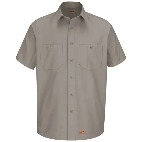 Short sleeve work shirt with double-needle stitching throughout, wrinkle resistance, soil... from ASI 84358 S&S Activewear