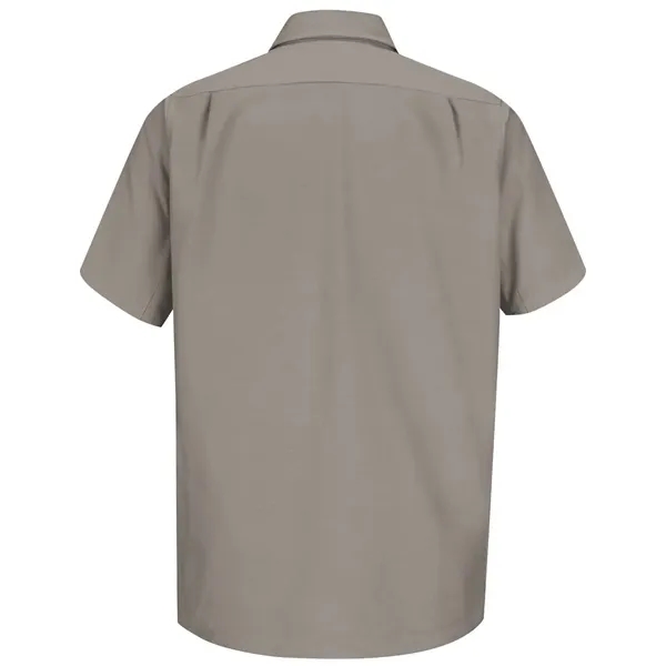 Short sleeve work shirt with double-needle stitching throughout, wrinkle resistance, soil... from ASI 84358 S&S Activewear