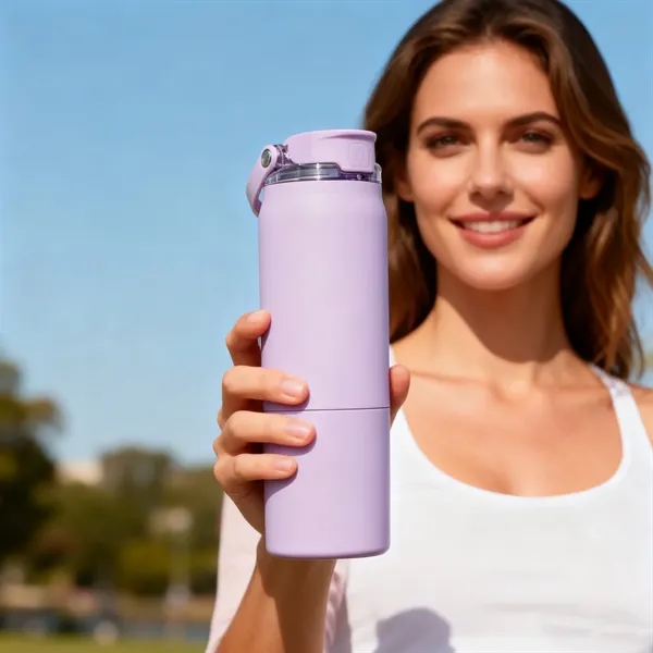 25 oz insulated tumbler with MagFlip lid, metal straw and silicone... from ASI 72657 Active Life Promo / Apres Ski Active Life