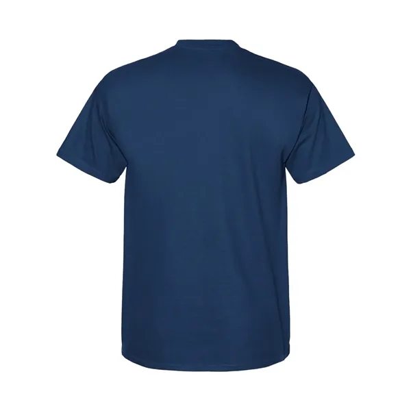 Hanes T-shirt made of 100% ring-spun cotton with double-needle stitching.... from ASI 84358 S&S Activewear