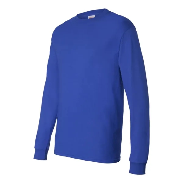 Long sleeve T-shirt made of 100% ComfortSoft® cotton with shoulder-to-shoulder taping... from ASI 84358 S&S Activewear