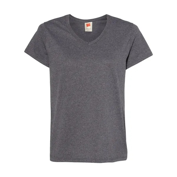 V-neck T-shirt for women with tag-free neck label and shoulder-to-shoulder tape.... from ASI 84358 S&S Activewear