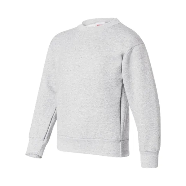 Youth crewneck fleece sweatshirt with double-needle stitching and tag-free neck label.... from ASI 84358 S&S Activewear