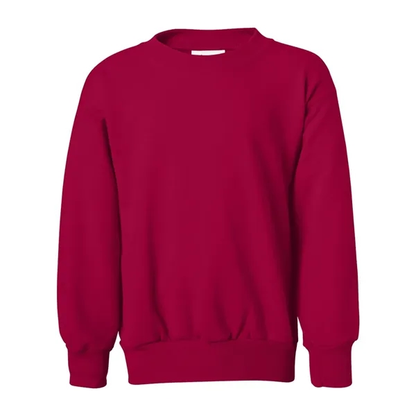 Youth crewneck fleece sweatshirt with double-needle stitching and tag-free neck label.... from ASI 84358 S&S Activewear