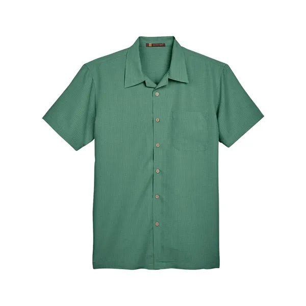 Harriton Barbados Textured Camp Shirt... from ASI 84358 S&S Activewear