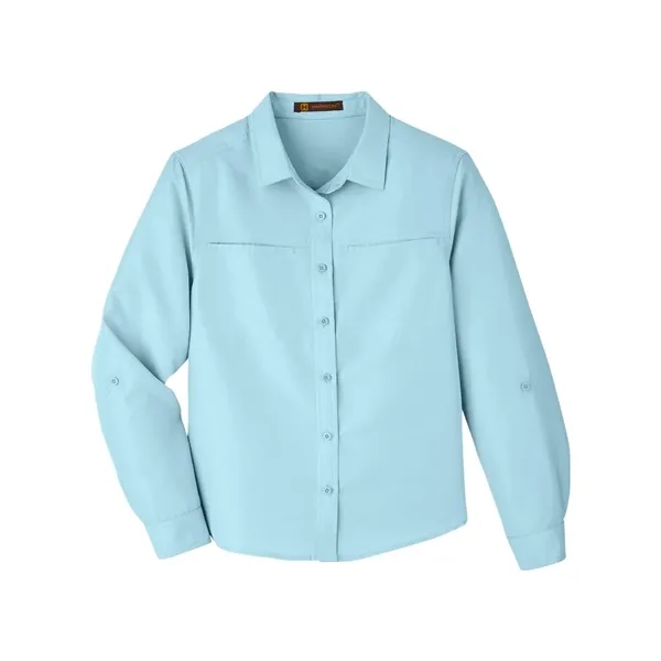 Harriton Women's Key West Long Sleeve Performance Staff S...... from ASI 84358 S&S Activewear