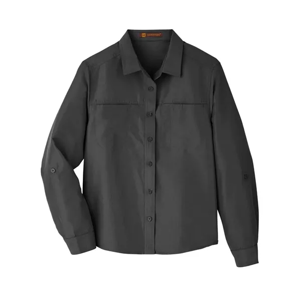 Harriton Women's Key West Long Sleeve Performance Staff S...... from ASI 84358 S&S Activewear