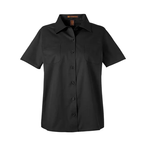 Harriton Women's Advantage IL Short-Sleeve Work Shirt... from ASI 84358 S&S Activewear