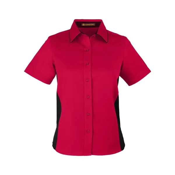 Harriton Women's Flash IL Colorblock Shirt... from ASI 84358 S&S Activewear