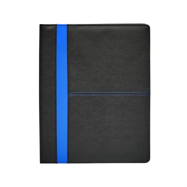 Padfolio with inside flap pocket, elastic pen loop, business card pockets... from ASI 68507 The Magnet Group / Perfect Line