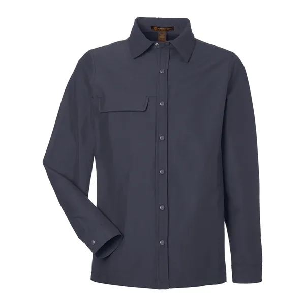 Harriton Flex Twill Overshirt... from ASI 84358 S&S Activewear
