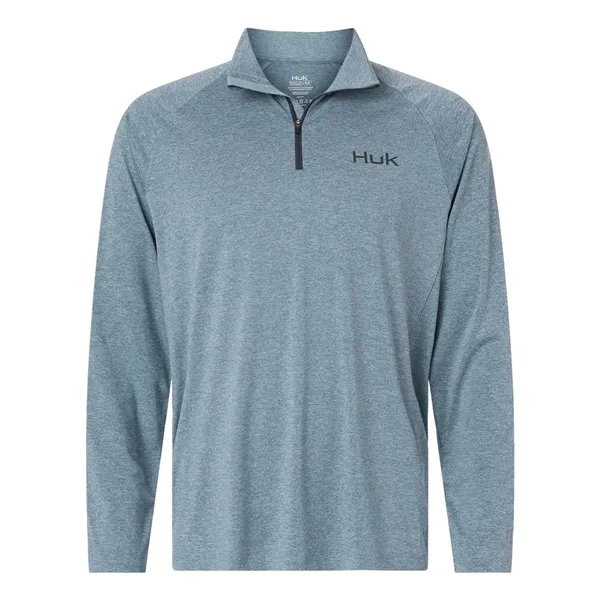 HUK Men's Airweight Heather Quarter-Zip Pullover... from ASI 84358 S&S Activewear