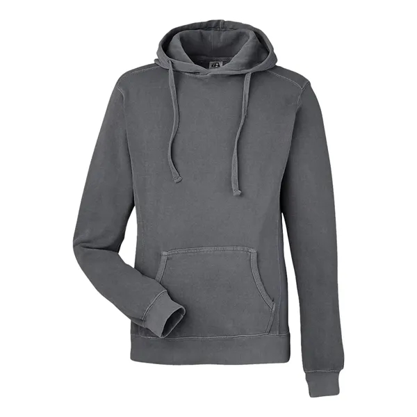 J. America Pigment-Dyed Fleece Hooded Sweatshirt... from ASI 84358 S&S Activewear