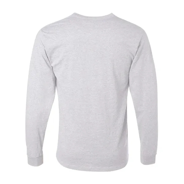 Adult long sleeve 5.6 oz. 50% cotton / 50% polyester t-shirt.... from ASI 84358 S&S Activewear