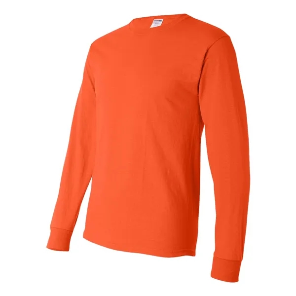 Adult long sleeve 5.6 oz. 50% cotton / 50% polyester t-shirt.... from ASI 84358 S&S Activewear