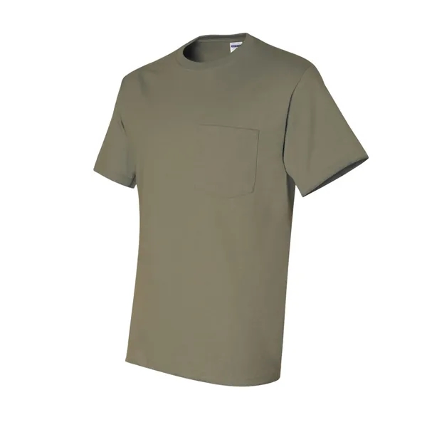 Adult heavyweight blend 5.6 oz., t-shirt with a left chest pocket.... from ASI 84358 S&S Activewear