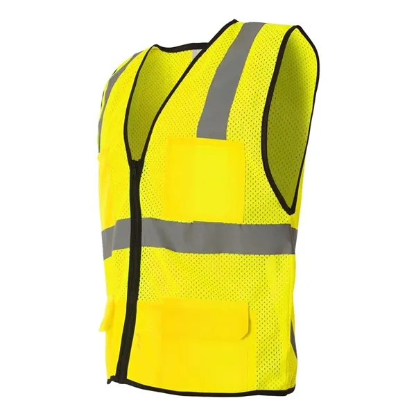 6-pocket mesh vest with zipper front closure. Blank product.... from ASI 84358 S&S Activewear