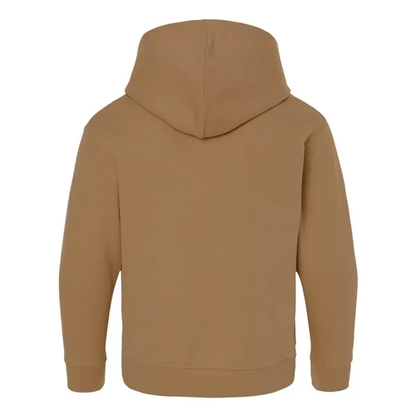 Youth pullover hooded sweatshirt made of 60/40 cotton/polyester fleece with coverstitched... from ASI 84358 S&S Activewear