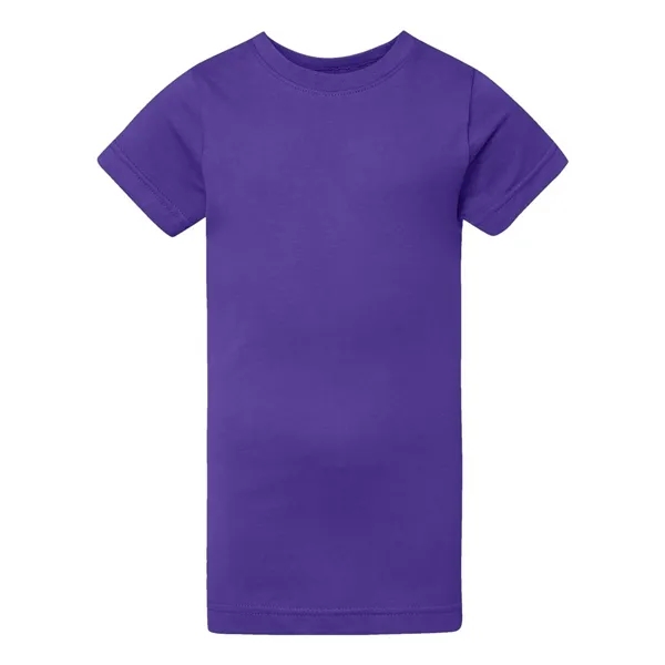 Girls' longer length t-shirt with taped neck. Blank product.... from ASI 84358 S&S Activewear