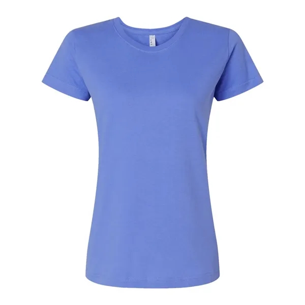 Women's fine jersey longer length T-shirt. Blank product.... from ASI 84358 S&S Activewear