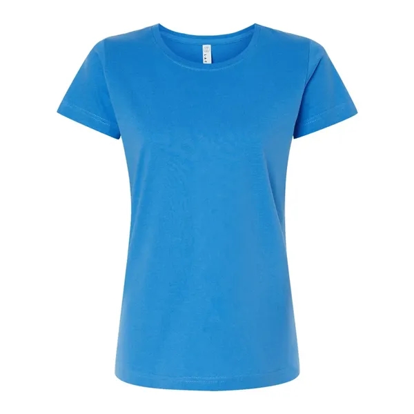 Women's fine jersey longer length T-shirt. Blank product.... from ASI 84358 S&S Activewear