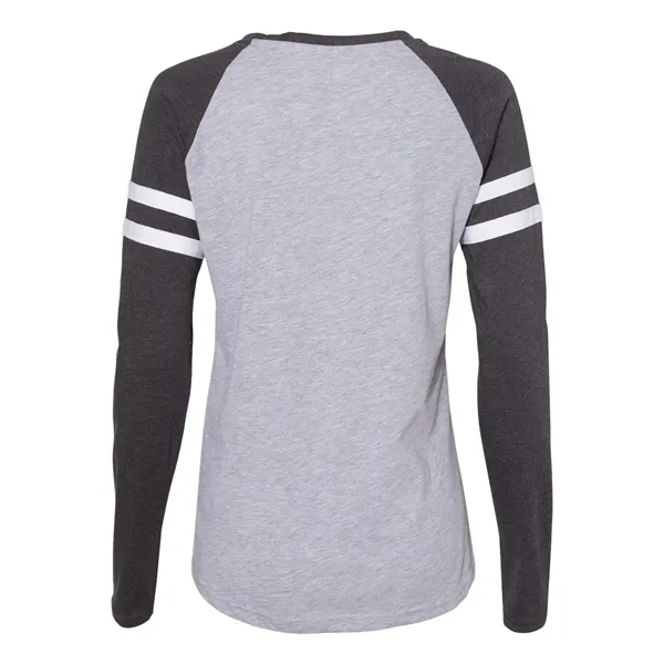 Women's Fine Jersey Mash Up Long Sleeve T-Shirt... from ASI 84358 S&S Activewear
