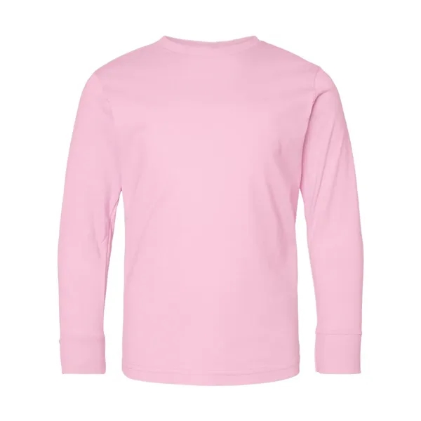 LAT Youth Fine Jersey Long Sleeve Tee; ribbed collar and cuffs.... from ASI 84358 S&S Activewear