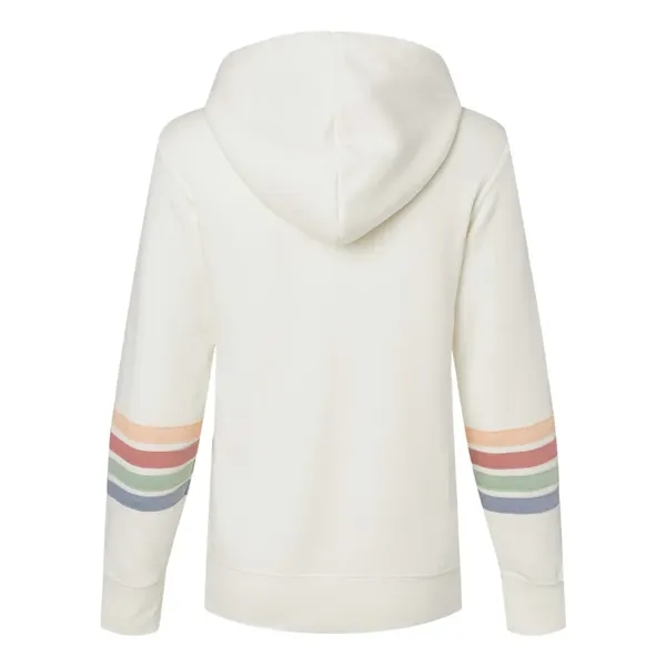 MV Sport Women's Striped Sleeves Full-Zip Hooded Sweatshirt... from ASI 84358 S&S Activewear