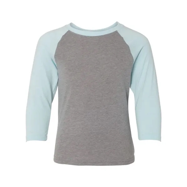 Youth CVC three-quarter sleeve raglan t-shirt with contrasting colors for body... from ASI 84358 S&S Activewear