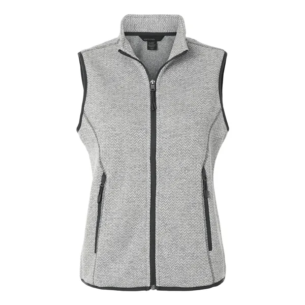 North End Women's Jasper Jacquard Fleece Vest... from ASI 84358 S&S Activewear