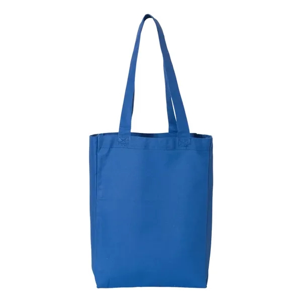 12L Canvas Gusset Shopping Tote... from ASI 84358 S&S Activewear