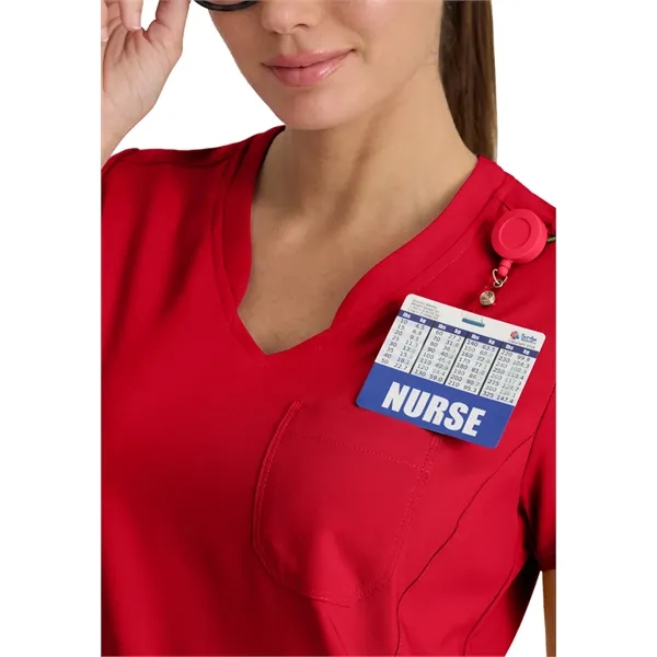 Grey's Anatomy Banded V-Neck Tuck-In Top... from ASI 86018 Scrub Authority