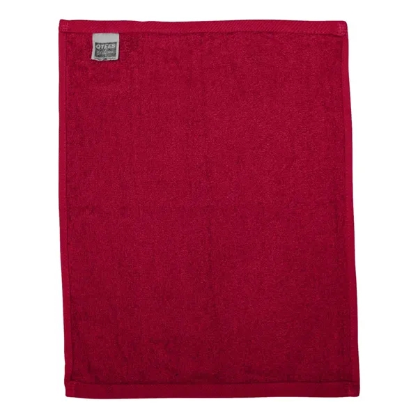 100% cotton towel with fringed end and measures 11" x 8"... from ASI 84358 S&S Activewear