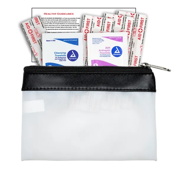 7 Piece First Aid Kit in Colorful Zipper Vinyl Pouch with... from ASI 62660 Innovation Line