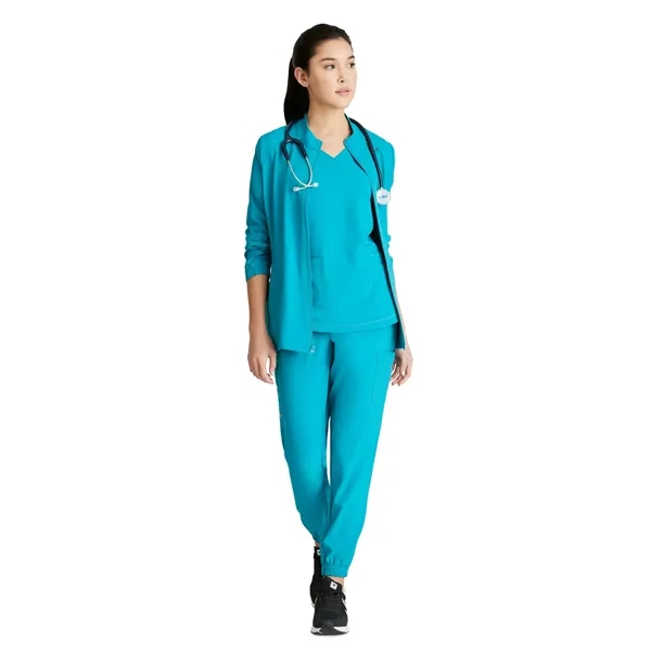 Grey's Anatomy Evolve 3 Pocket Collared Warm-Up... from ASI 86018 Scrub Authority / Uniform Stores