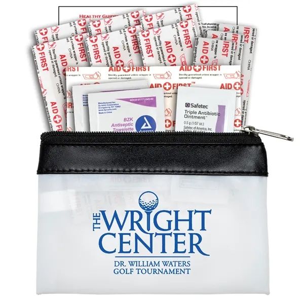 19 Piece First Aid Kit in Colorful Zipper Vinyl Pouch with... from ASI 62660 Innovation Line