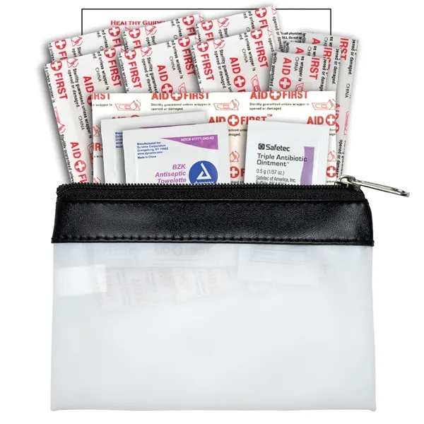 19 Piece First Aid Kit in Colorful Zipper Vinyl Pouch with... from ASI 62660 Innovation Line