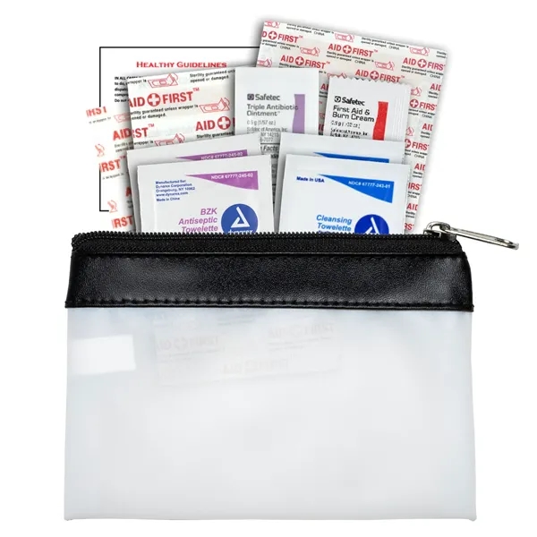 16 Piece First Aid Kit in Colorful Zipper Vinyl Pouch with... from ASI 62660 Innovation Line