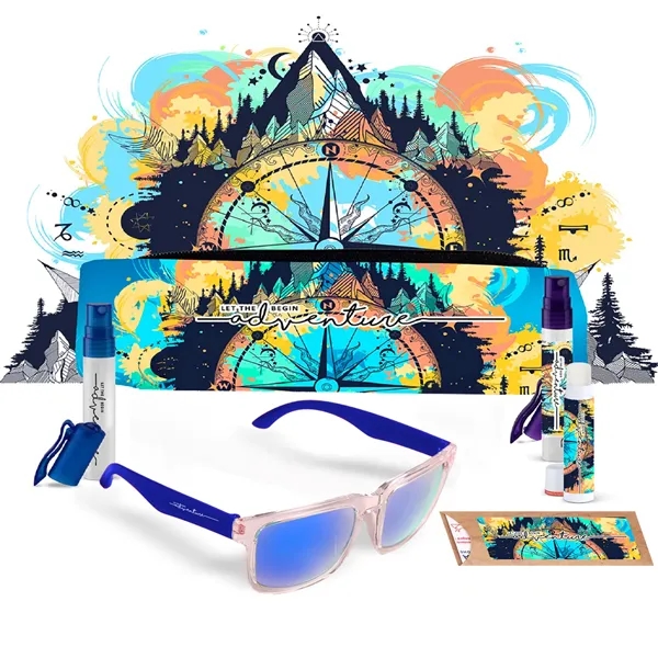 Includes Spray Pens of Hand Sanitizer & Sunscreen; Sunglasses; Lip Moisturizer... from ASI 61966 HPG / Mixie