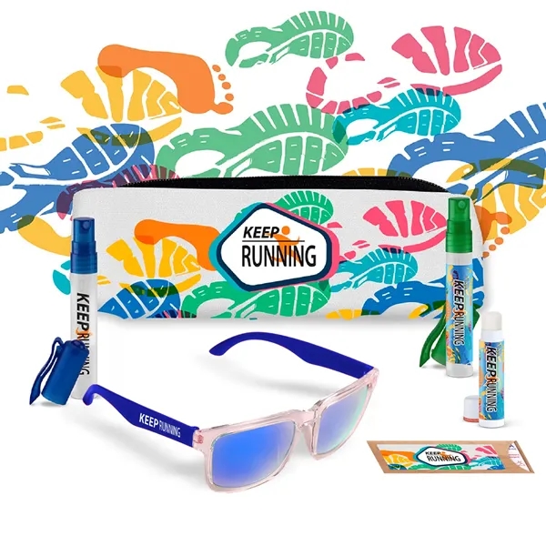 Includes Spray Pens of Hand Sanitizer & Sunscreen; Sunglasses; Lip Moisturizer... from ASI 61966 HPG / Mixie