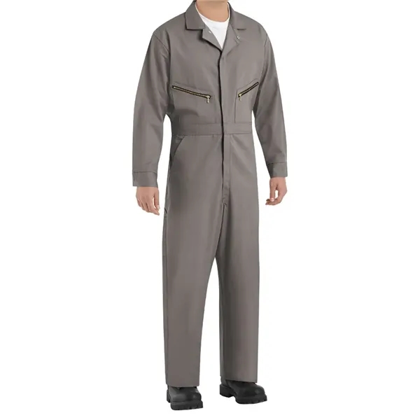 Zip-Front Cotton Coverall Additional Sizes... from ASI 84358 S&S Activewear