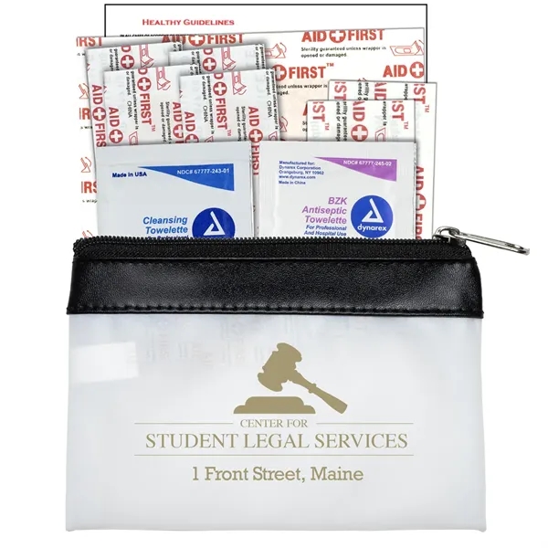 10 Piece First Aid Kit in Colorful Zipper Vinyl Pouch with... from ASI 62660 Innovation Line