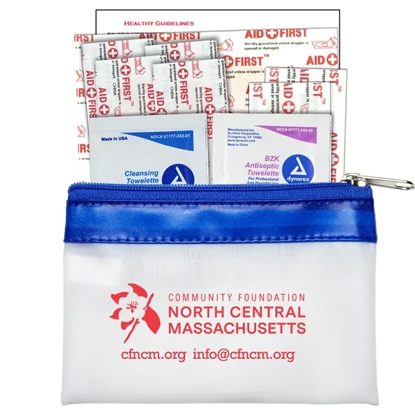 10 Piece First Aid Kit in Colorful Zipper Vinyl Pouch with... from ASI 62660 Innovation Line