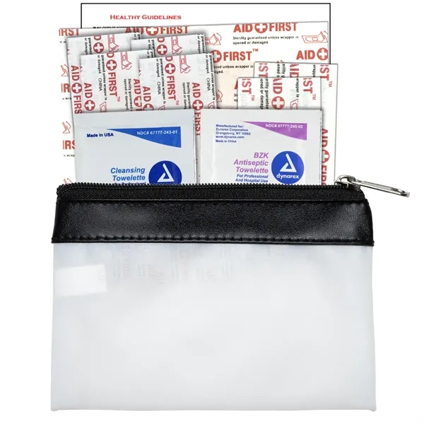 10 Piece First Aid Kit in Colorful Zipper Vinyl Pouch with... from ASI 62660 Innovation Line