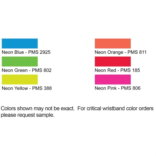 Multi-tab vinyl wristband features 5-tab pull off's for redemption use.... from ASI 54100 Fields Manufacturing Inc / Fields