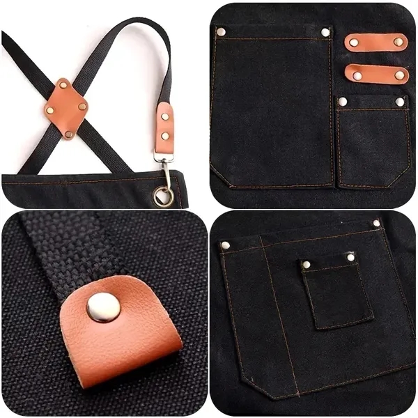 Canvas Apron With Detachable Name Patch... from ASI 98766 Yanlee Trading Co Ltd